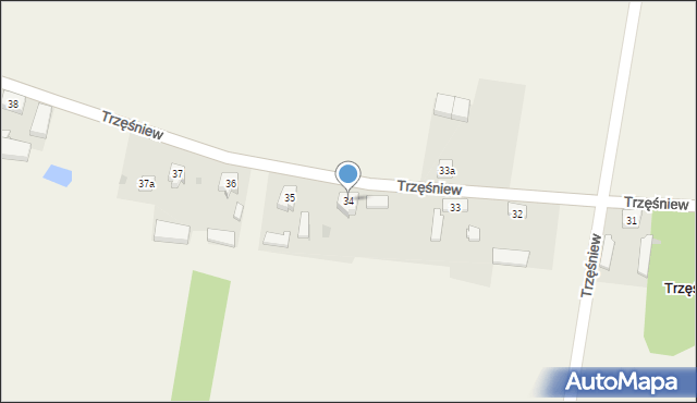 Trzęśniew, Trzęśniew, 34, mapa Trzęśniew