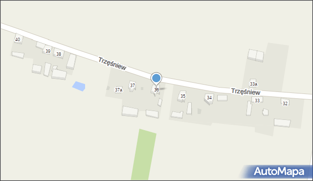 Trzęśniew, Trzęśniew, 36, mapa Trzęśniew