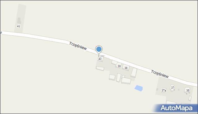 Trzęśniew, Trzęśniew, 40/1, mapa Trzęśniew