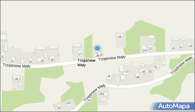 Trzęśniew Mały, Trzęśniew Mały, 26, mapa Trzęśniew Mały