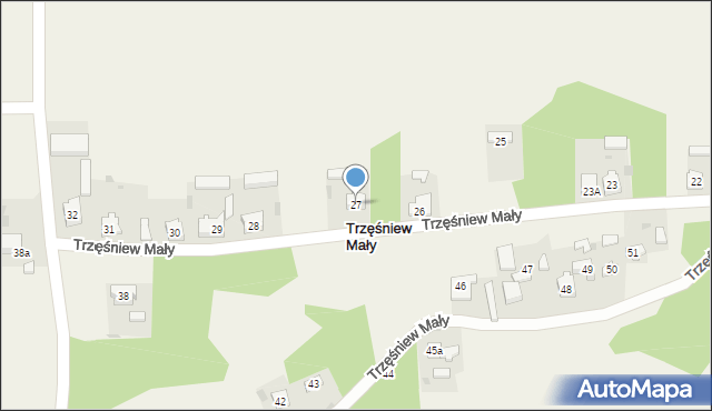 Trzęśniew Mały, Trzęśniew Mały, 27, mapa Trzęśniew Mały