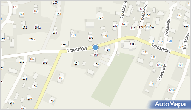 Trześniów, Trześniów, 151, mapa Trześniów