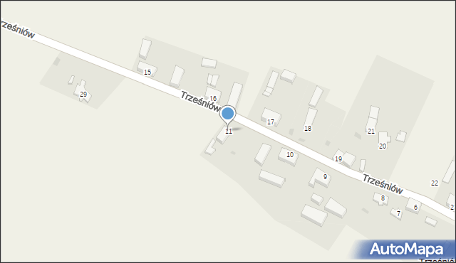 Trześniów, Trześniów, 11, mapa Trześniów