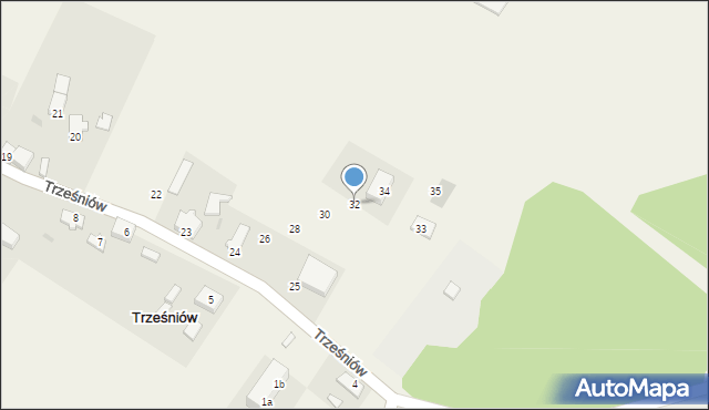 Trześniów, Trześniów, 32, mapa Trześniów