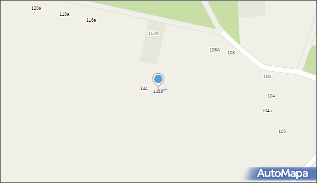 Trzęsów, Trzęsów, 144a, mapa Trzęsów