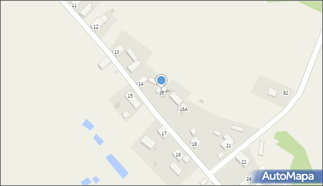 Trzęsów, Trzęsów, 16, mapa Trzęsów