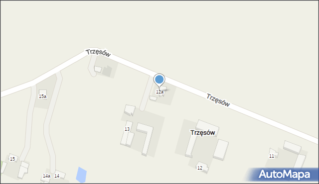 Trzęsów, Trzęsów, 12a, mapa Trzęsów