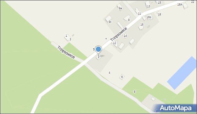 Trzęsowice, Trzęsowice, 2, mapa Trzęsowice