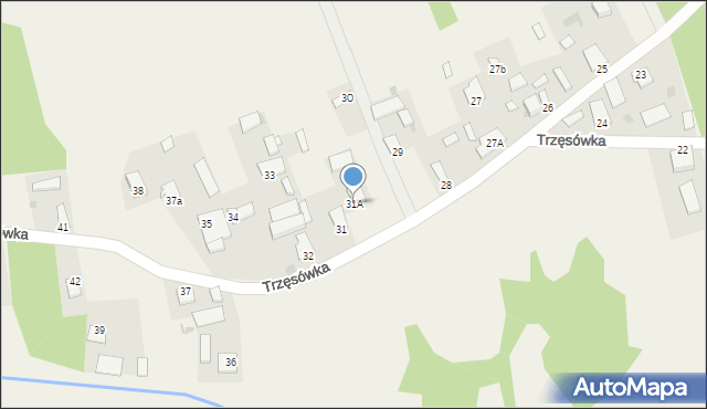 Trzęsówka, Trzęsówka, 31A, mapa Trzęsówka