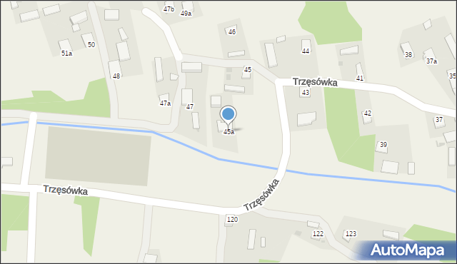 Trzęsówka, Trzęsówka, 45a, mapa Trzęsówka