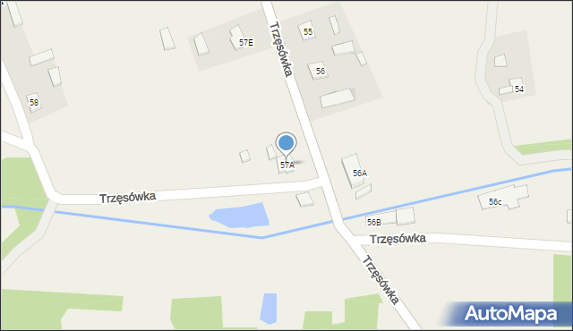 Trzęsówka, Trzęsówka, 57A, mapa Trzęsówka