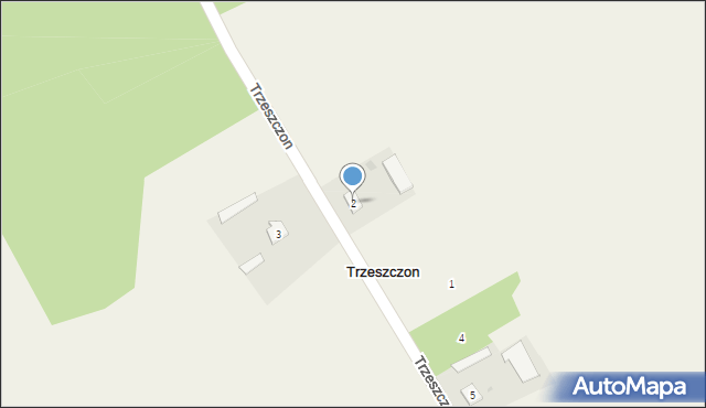 Trzeszczon, Trzeszczon, 2, mapa Trzeszczon