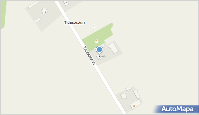 Trzeszczon, Trzeszczon, 5, mapa Trzeszczon