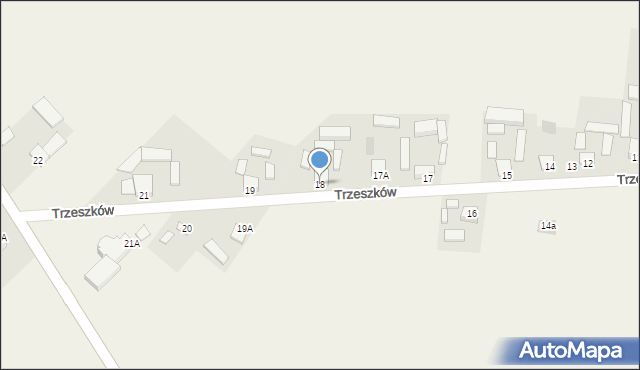 Trzeszków, Trzeszków, 18, mapa Trzeszków