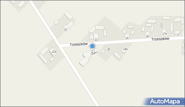 Trzeszków, Trzeszków, 21A, mapa Trzeszków