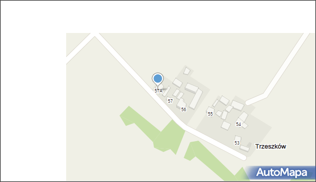 Trzeszków, Trzeszków, 57A, mapa Trzeszków