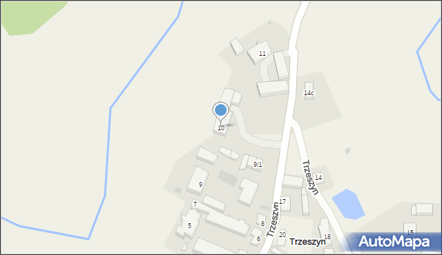 Trzeszyn, Trzeszyn, 10, mapa Trzeszyn