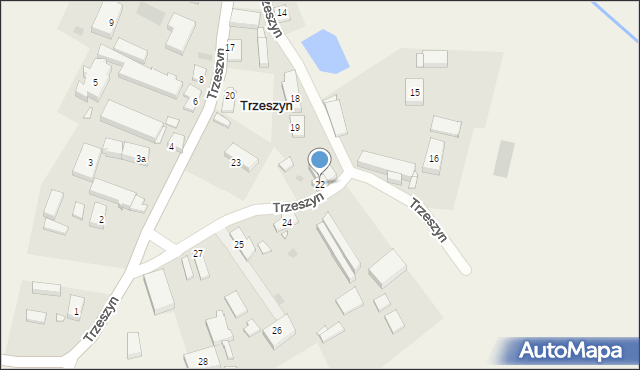 Trzeszyn, Trzeszyn, 22, mapa Trzeszyn