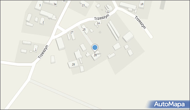 Trzeszyn, Trzeszyn, 26, mapa Trzeszyn