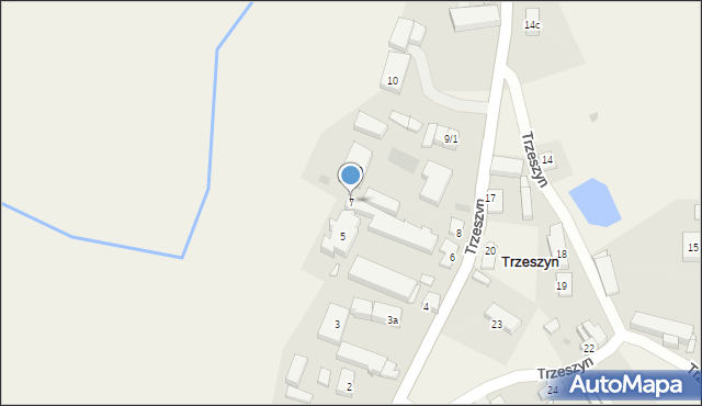 Trzeszyn, Trzeszyn, 7, mapa Trzeszyn