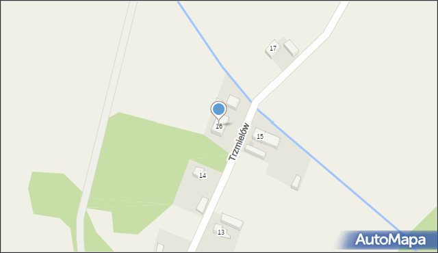 Trzmielów, Trzmielów, 16, mapa Trzmielów