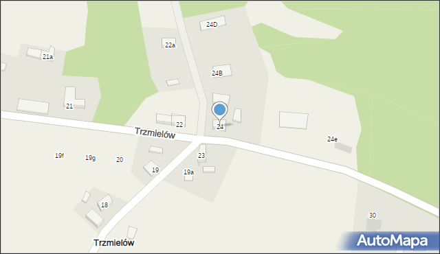 Trzmielów, Trzmielów, 24, mapa Trzmielów