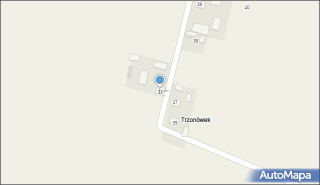 Trzonów, Trzonów, 33, mapa Trzonów