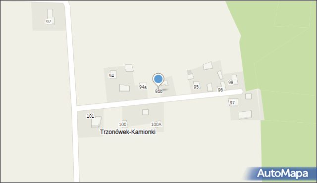 Trzonów, Trzonów, 94b, mapa Trzonów