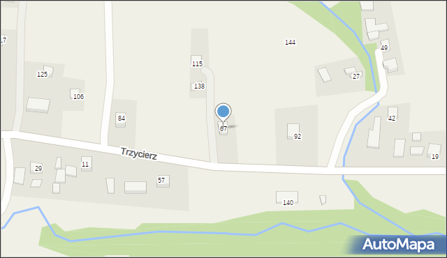 Trzycierz, Trzycierz, 67, mapa Trzycierz