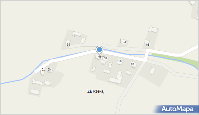 Trzykosy, Trzykosy, 58, mapa Trzykosy