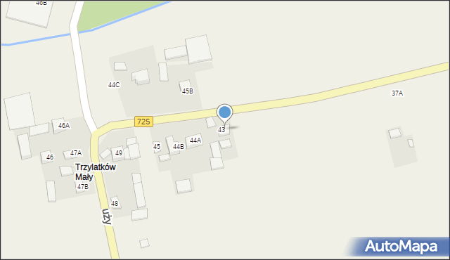 Trzylatków Duży, Trzylatków Duży, 44, mapa Trzylatków Duży