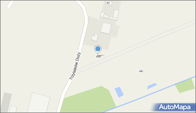 Trzylatków Duży, Trzylatków Duży, 48B, mapa Trzylatków Duży