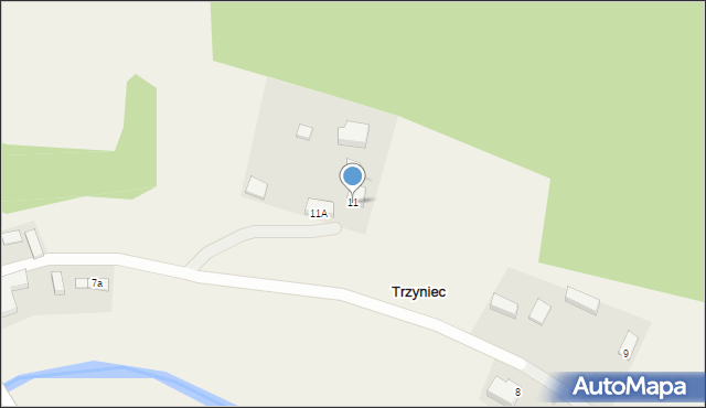 Trzyniec, Trzyniec, 11, mapa Trzyniec