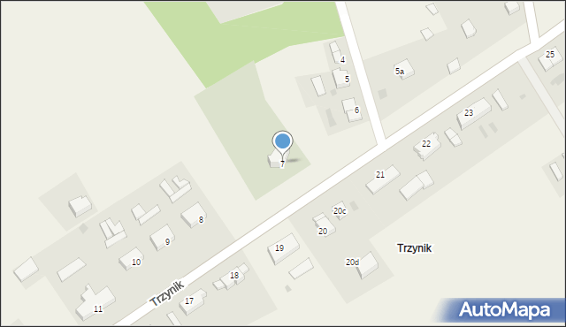 Trzynik, Trzynik, 7, mapa Trzynik