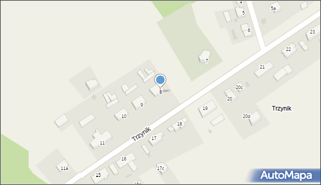 Trzynik, Trzynik, 8, mapa Trzynik
