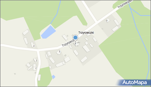 Trzyrzeczki, Trzyrzeczki, 6, mapa Trzyrzeczki