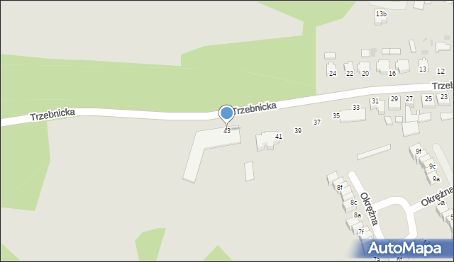 Twardogóra, Trzebnicka, 43, mapa Twardogóra