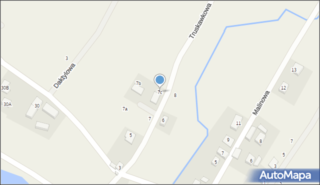 Tylice, Truskawkowa, 7c, mapa Tylice