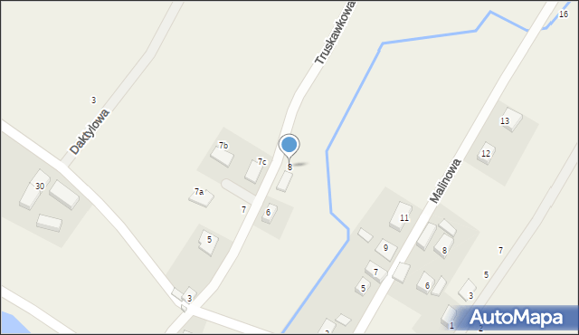 Tylice, Truskawkowa, 8, mapa Tylice