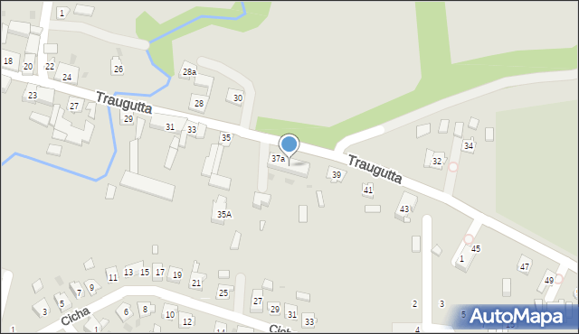 Ujazd, Traugutta Romualda, gen., 37b, mapa Ujazd