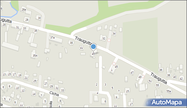 Ujazd, Traugutta Romualda, gen., 43, mapa Ujazd