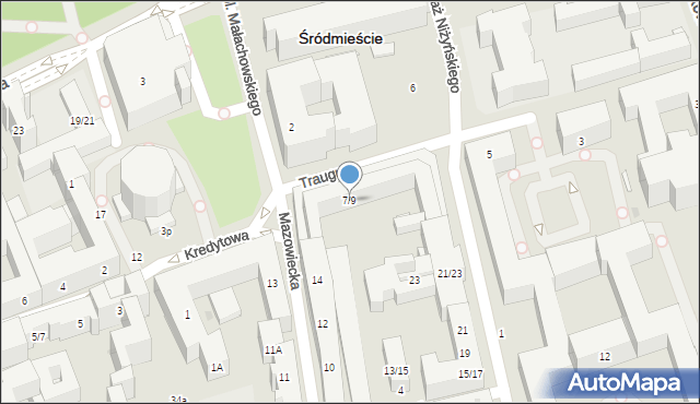 Warszawa, Traugutta Romualda, gen., 7/9, mapa Warszawy