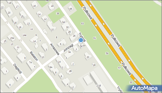 Warszawa, Trylogii, 24, mapa Warszawy