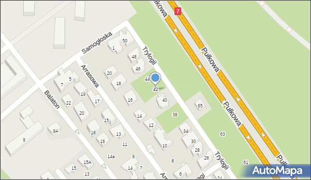 Warszawa, Trylogii, 42, mapa Warszawy