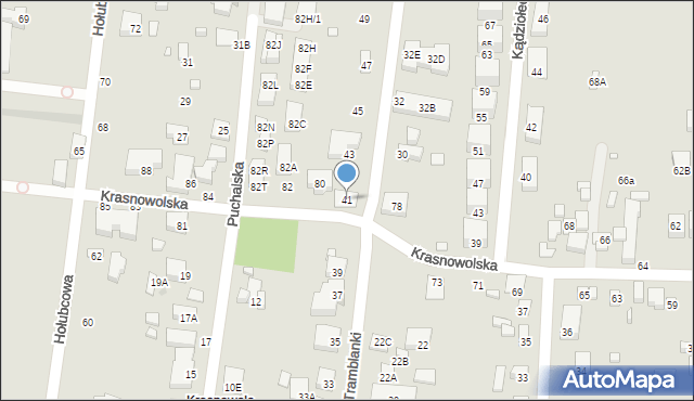 Warszawa, Tramblanki, 41, mapa Warszawy