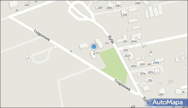 Warszawa, Trójpolowa, 4, mapa Warszawy