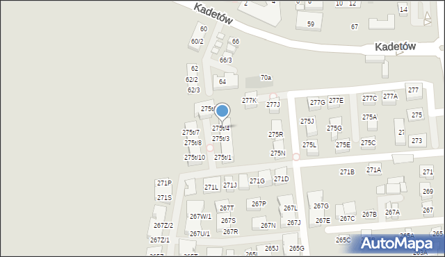 Warszawa, Trakt Lubelski, 275t/4, mapa Warszawy