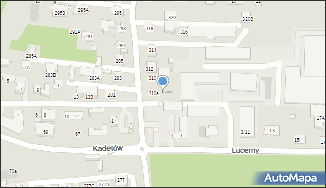 Warszawa, Trakt Lubelski, 310c, mapa Warszawy