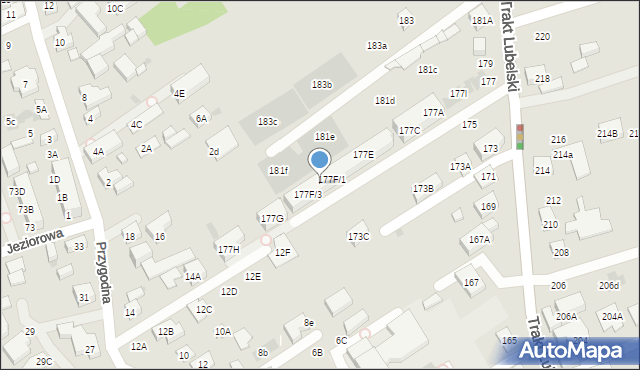 Warszawa, Trakt Lubelski, 177F/2, mapa Warszawy