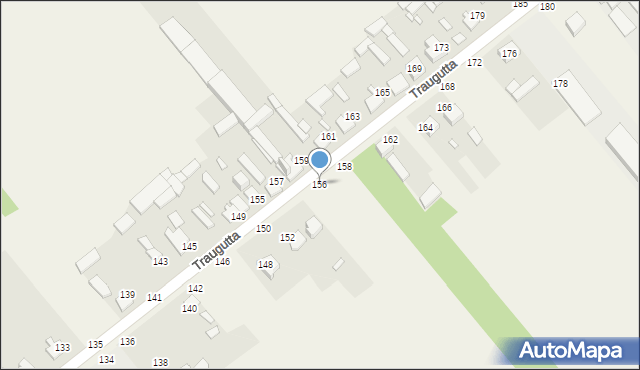 Wąsosz Dolny, Traugutta Romualda, gen., 156, mapa Wąsosz Dolny